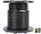 Schieffer 3/8in. x 200ft. 4000 PSI Thermoplastic Sewer Jetter Hose & 8.0 Orifice Button Nose and 8.5 Orifice Rotating Nozzles by Propulse