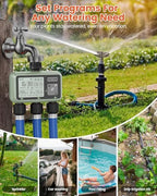 3 Zone Sprinkler Timer, Programmable Water Timer for Garden Hose - Image 7