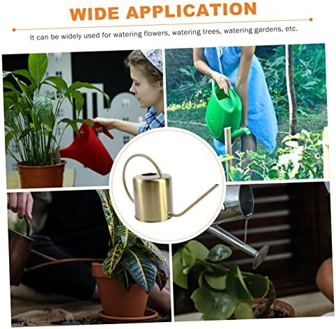 LIOOBO Stainless Steel Long Spout Watering Can Durable Practical Kettle for Indoor and Outdoor Plants for Gardening Enthusiasts Easy to Use and Reusable - Image 4