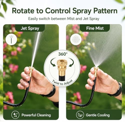 Custom Length Leak-Resistant Garden Irrigation Watering System - Efficient Watering Solution for Plants, Lawns & Flower Beds - Adjustable & Easy to Install - Image 6