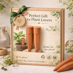 Honeydak 6pcs Small Terracotta Watering Spike with Lid 5'' Garden Vacation - Image 6
