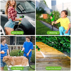 Flexible Garden Hose 100 ft, 2026 New No Kink Water Hose 100ft, 10 Function Nozzle, Solid Brass Fittings, Reinforced Outer Fabric & Inner Core, Ultra Lightweight for Gardening, Cleaning, Car Washing - Image 7