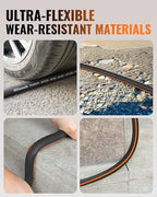 50FT x 5/8" Rubber Garden Hose, Heavy Duty Garden Water Hose, 300 PSI Working, 1000 PSI Burst, Swivel Handle with Stainless Steel Ring, 5-Layer Braided, All-Weather Outdoor Use, BG50GH06 - Image 4