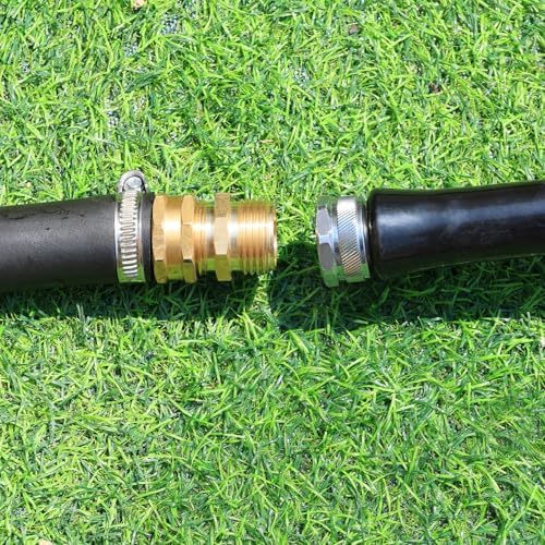 Garden Hose Fittings - Solid Brass Repair Connectors: Double Male Faucet Leader Coupler (3/4" GHT) (10-PCS) - Image 5