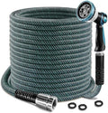 VERDOW Garden Hose Water Hose 100ft Lightweight Flexible, Kink-Free Outdoor 3/4" Rustproof Metal Fittings, 10-Pattern 360° Rotating Spray Nozzle for Yard Lawn Car Wash by Unknown