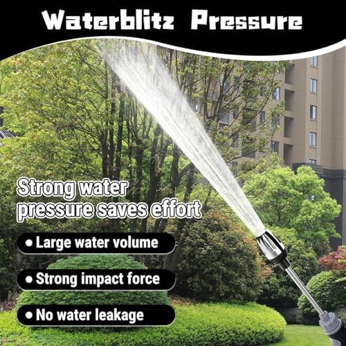 High Pressure Washer Wand,360°Rotating Hydro Jet Power Washer Nozzle,Durable Stainless Steel Garden Hose Attachment for Car Washing,Window Cleaning Plant Watering,3 Spray Modes - Image 3