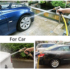 FANHAO Heavy Duty Garden Hose Nozzle, 100% Metal High Pressure Water Spray Nozzle with 4 Adjustable Patterns, Full Brass Nozzle & Non-Slip Comfort Grip for Watering, Car Washing & Pet Showering - Image 7