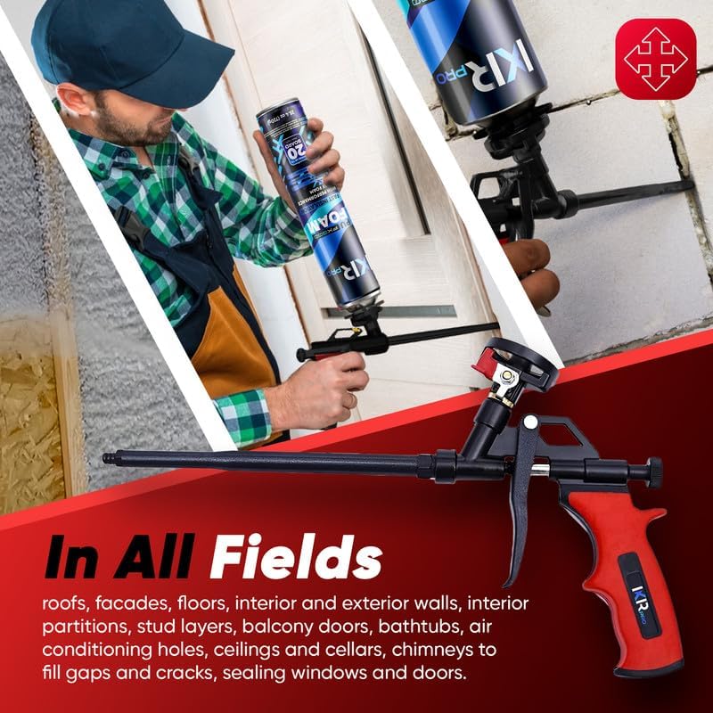 Expanding Spray Foam Gun, 40 Insulation Dispensing Guns + 360 Extenders - Image 3