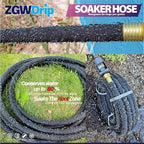 50FT 5/8" Water-Saving Soaker Hose with Solid Brass Connectors, High-Flow Drip Irrigation for Lawn & Landscaping - Image 5