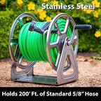 Liberty Garden Products 709-S2 Hose Reel, Stainless Steel - Image 4
