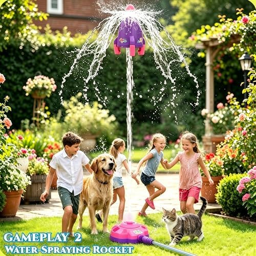 4-in-1 Upgraded Water Baseball Sprinkler Toy for Kids 3 4 5 6 7 8Boy Girls - Image 4