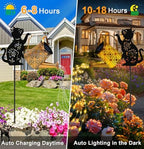 Solar Garden Lights Outdoor Decor, Cat Watering Can Lights for Yard, 2 Pack - Image 4