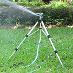 STYDDI Heavy Duty Impact Sprinkler on Tripod Base, Tall Metal Pulsating Telescoping Tripod Sprinkler for Large Area, Yard, Lawn, Garden, Waters up to 70 Ft. Diameter, Legs Extends Up to 36-inch - Image 6