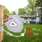 Retractable Garden Water Hose Reel Storage Gun Rewind Wall Mount 32Feet/65Feet/100Feet (32 Feet) - Image 5