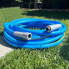 HQMPC Hose Garden Hose With 5/8 in. x 50 ft., Water Hose For Garden Lawn Watering Heavy Duty Durable Material Water Hose Solid Brass Fittings With Nozzle (BLUE) - Image 6