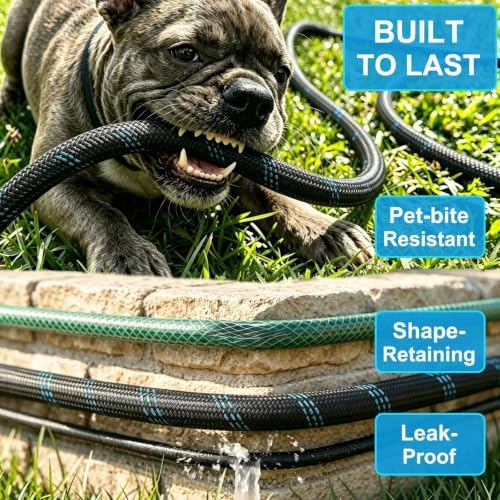 50FT Garden Hose Ultra Lightweight, 2026 Exclusive New Version Non Expandable Water Hose, Tough & Flexible, Abrasion Resistant for Yard Watering, Lawn Care, Pet Washing, Marine & Camper Use, 50FT - Image 2