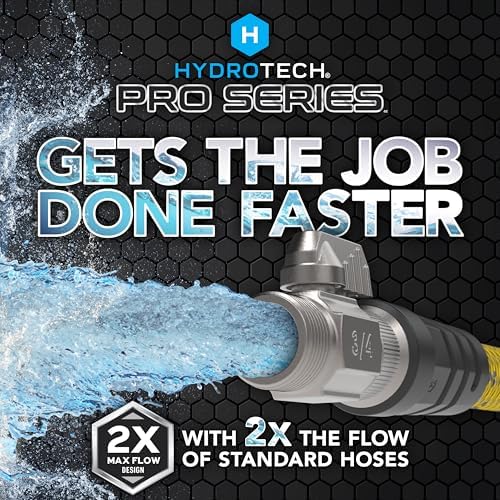 HydroTech Pro Series 100 ft Max Flow Garden Hose, 3/4 in Diameter - Image 2