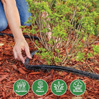 Gilmour 75' Black Flat Weeper Soaker Hose for Garden Beds, Drip Irrigation Outdoor Hose, Flexible Garden Hose for Vegetable Gardens, Flower Beds, Lawns, and Orchards - Image 4