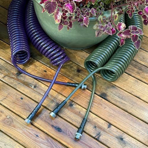 Water Right Polyurethane Coil Hose, 75 Ft, Non-toxic, 3/8” ID, Espresso - Image 3