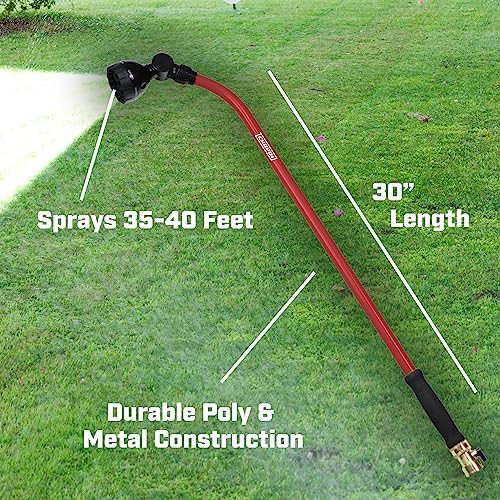 CHAPIN International 4671 30-inch with 7 Pattern Rotatable Nozzle and Adjustable 180-degree Spray Head Watering Wand, Red/Black - Image 5