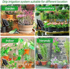 Generic Smart Solar Powered Drip Irrigation System Advanced Timing Control for Outdoor Gardens and Greenhouses Lightweight Design with 2000mAh Battery - Image 4