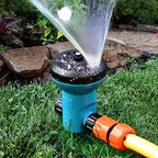 Lawn Garden Sprinkler Lawn Sprinkler Above Ground Garden Sprinkler System 9 Spray Patterns High Pressure Water Sprayer Irrigation for Patio Yard Park - Image 3