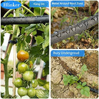 Hlinker Flat Soaker Hose 50 FT for Garden Beds, 50Ft 1/2" Linkable Consistent Drip Irrigation Hose Save 80% Water, Leakproof Heavy Duty Double Layer Sprinkler Hose - Image 4