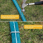 LINEX Sprinkler Soaker Hose 50 ft 2 pack for Garden Lawn Watering Hose with Hose Stakes - Image 4