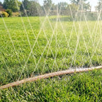 Sprinkler Soaker Hose 100 FT, Watering Hose with Holes, High-Efficiency Water-Saving Sprinklers System for Lawn and Garden with Staples 50FT × 2Pack - Image 3