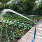 1'' Agriculture Irrigation Spray Gun Sprinkler Large-Area Irrigation Spray Gun Garden Farm Watering Sprinkler 360° Adjustable Watering for Farms, Orchards, Tea Gardens, Forestry - Image 6