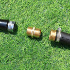 Garden Hose Fittings - Solid Brass Repair Connectors: Double Male Faucet Leader Coupler (3/4" GHT) (10-PCS) - Image 4