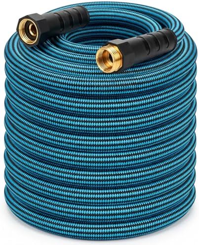 Garden Hose 75 ft, Non-Expanding Lightweight Kink-Free Flexible Water Hose by EOOIOGARDEN