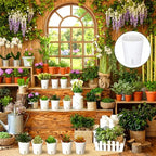 18 Pcs Self Watering Pots 3 Sizes Plastic Self Watering Planters Small Flower Plant Pot with Inner White Pot for Indoor House Plants, Flower (3", 4", 5") - Image 5