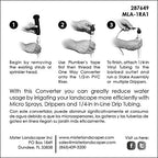 Mister Landscaper MLA-1RA1 Drip Irrigation 1 Way Sprinkler Converter (2 Quantity) - Image 5