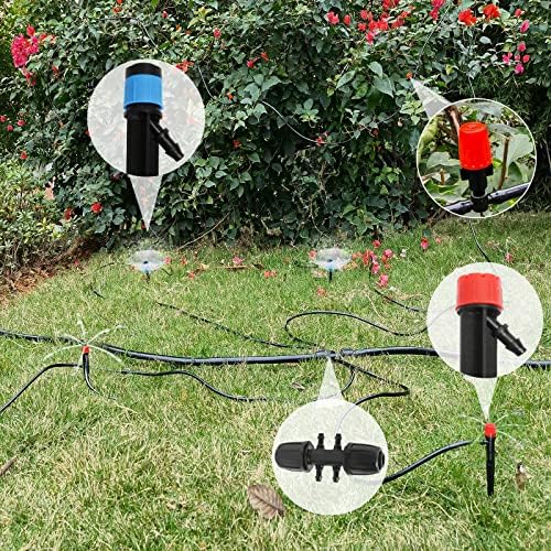 Maotong 240FT Drip Irrigation System Kit, Automatic Garden Watering Misting System for Greenhouse, Yard, Lawn, Plant with 1/2 inch Hose 1/4 inch Distribution Tubing and Accessories - Image 5
