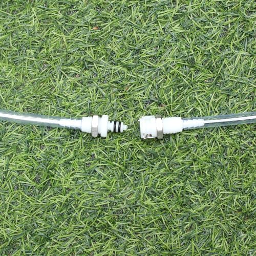 2Pcs 1/4" Plastic Panel Mounting Hose Barb Quick Connector Coupling - Image 6