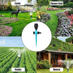 360° Rotation Auto Irrigation System Garden Lawn Sprinkler Patio,Garden Lawn Sprinkler System,Garden Sprinkler Lawn Sprinkler for Outdoor Grass Garden Yard Lawns,Coverage Diameter 65ft (4pcs) - Image 7
