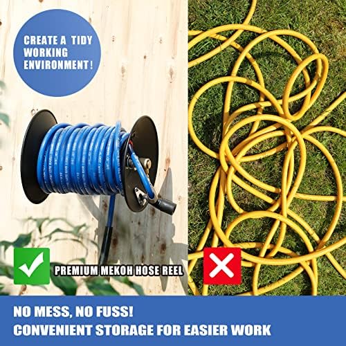 MEKOH Pressure Washer Hose Reel 100ftx3/8”/130ftx1/4” ＆ MEKOH Pressure Washer Surface Cleaner 20'' - Image 3