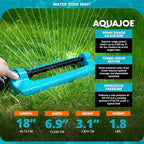 Aqua Joe Hose Nozzle and Oscillating Sprinkler Bundle, AJHN102 & SJI-OMS20 - Image 7