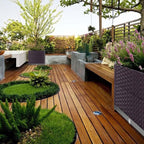 YSUEFIJO Planter Box Outdoor Plastic, Raised Garden Bed Planter Box, Planter Raised Beds for Vegetables, for Easy DIY and Cleaning, for Planting Outdoor Plants Vegetables - Image 2