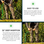 Varomorus Stainless Steel Deep Root Feeder for Tree Watering Spike Tool Irrigation for Outdoor Plants System Wand T-Handle One-Piece - Image 3