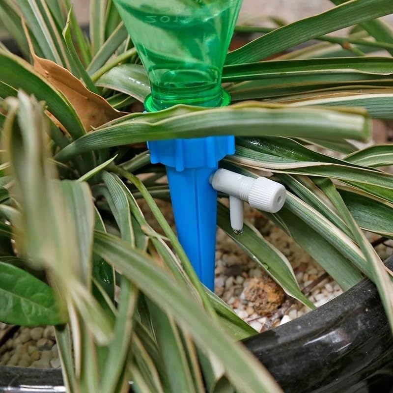 Irrigation System forgarden Automatic Drip Irrigation System Self Watering Spike for Greenhouse Garden Drip Irrigation Parts Garden Sprinkler(12pcs Green) - Image 6