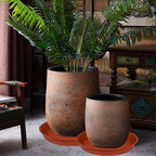 2 Pack of 22 inch Plant Saucer (19.1 inch Base), 3.6" Depth Tray, Large Deep Heavy Duty Saucers for Pots, Garden Bird Bath Bowl, Plant Trays for Indoors Outdoor (22", Terracotta) - Image 7