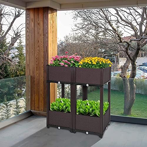 D'vine Dev Raised Beds - Elevated Garden Box with Drainage Plug, Standing Planter Beds for Vegetable/Flower/Herb Gardening Kit, RGB-4 - Image 6