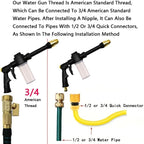 Jet Nozzle Power Washer forGarden, 2026 New Pressure Washer Wand with Jet Nozzle, Pressure Washer Nozzle for Car Washing Patio Garden Outdoor Cleaning B - Image 6