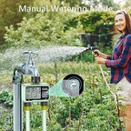 2 Outlet Digital Water Timer, IPX5 Programmable Garden Sprinkler Timer with Large LCD Display, Hose Irrigation Controller for Lawn and Yard - Image 6
