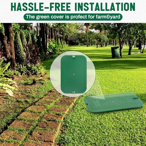 Wonderjune 2 Pcs 113c Series 12 x 17 Inch Irrigation Valve Box Cover Sprinkler Valve Covers for Outside - Image 5