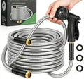 Garden Hose, Water Hose with 10 Function Nozzles, No Kinks, Flexible Hose, Lightweight, Puncture Proof Hose for Yard and Outdoor（52FT） by CXEZSIKGardenHose
