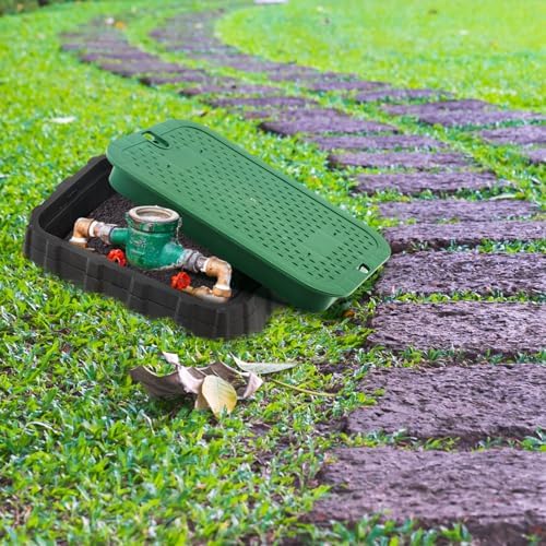 Wonderjune 2 Pcs 113c Series 12 x 17 Inch Irrigation Valve Box Cover Sprinkler Valve Covers for Outside - Image 4