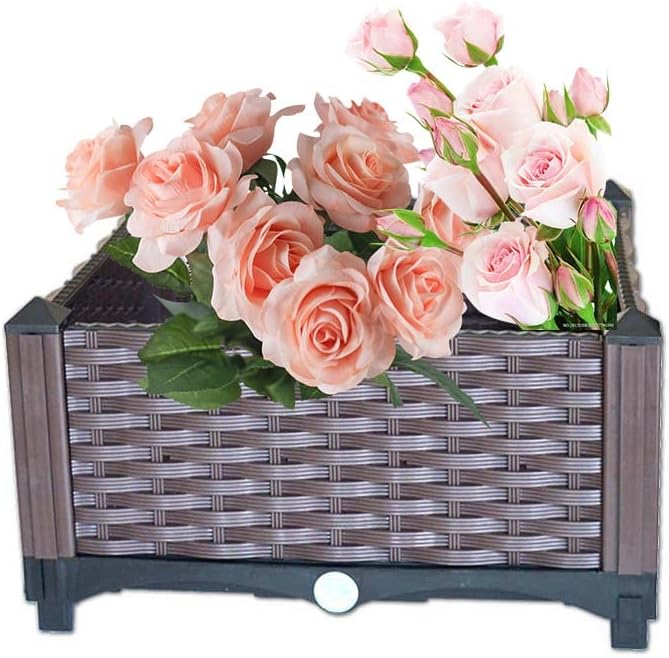 YSUEFIJO Raised Garden Bed Planter, Planters for Outdoor Plants, Elevated Garden Boxes Plant Pots, Grow Herbs and Vegetables Outdoors, Easy to Install by WELCOMETOYSUEFIJO